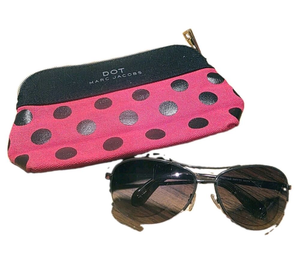 Marc by Marc Jacobs MMJ 119/S 59□14 125 Brown Pink Summer Y2K Logo Sunglasses